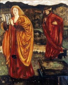  Sir Edward Burne-Jones Merlin and Nimue - Canvas Art Print