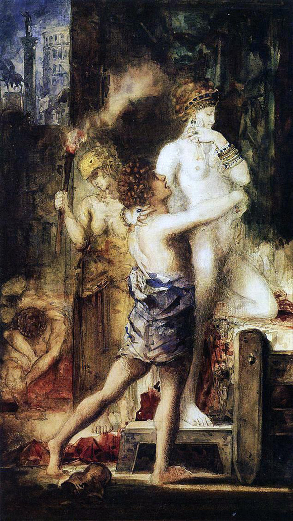  Gustave Moreau Messalina - Canvas Art Print