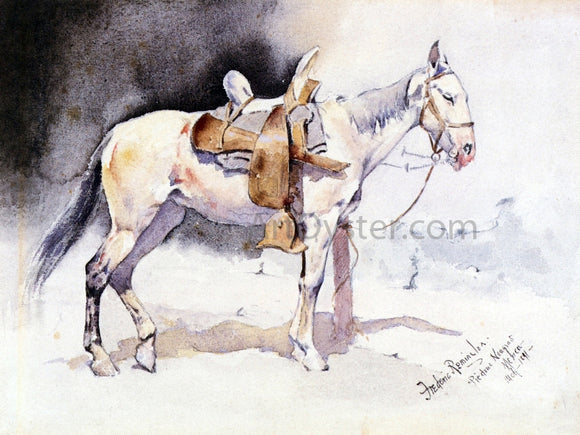 Frederic Remington Mexican Pony - Piedras Neagras - Canvas Art Print
