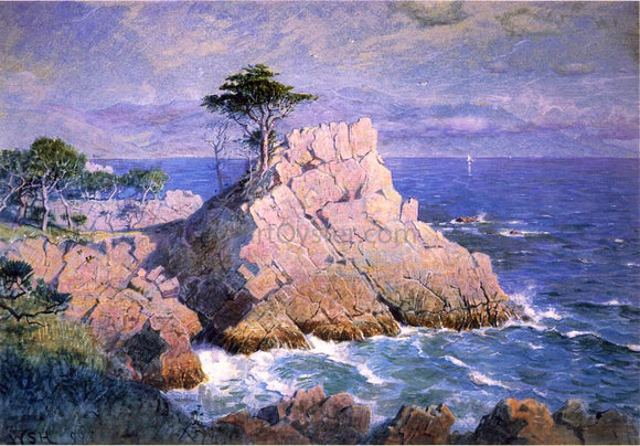  William Stanley Haseltine Midway Point, California (also known as Cypress Point, near Monterey) - Canvas Art Print