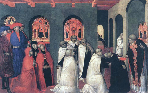 Sassetta Miracle of the Eucharisty - Canvas Art Print