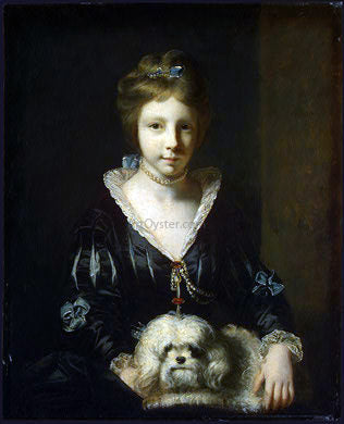  Sir Joshua Reynolds Miss Beatrix Lister - Canvas Art Print