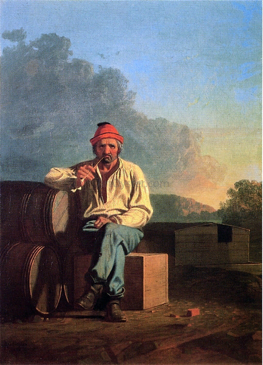  George Caleb Bingham Mississippi Boatman - Canvas Art Print