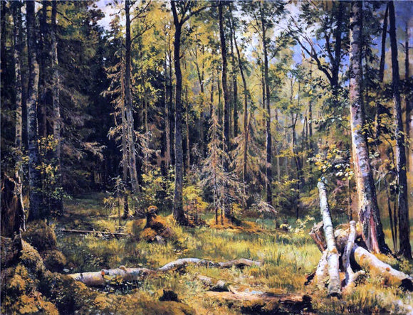  Ivan Ivanovich Shishkin Mixed Forest - Canvas Art Print