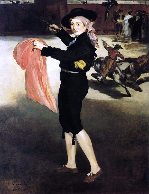  Edouard Manet Mlle V...in the Costume of an Espada - Canvas Art Print