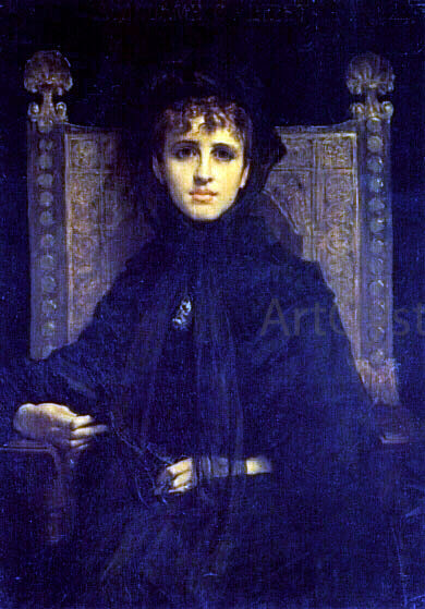  Jules-Elie Delauney Mme. Georges Bizet - Canvas Art Print
