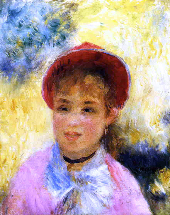  Pierre Auguste Renoir Modele from the Moulin de la Galette - Canvas Art Print