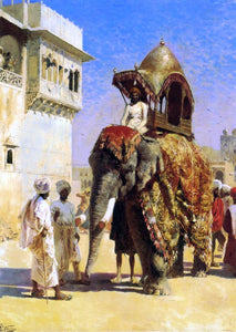  Edwin Lord Weeks A Mogul's Elephant - Canvas Art Print