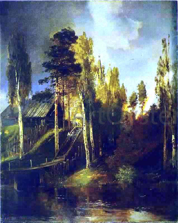  Alexei Kondratevich Savrasov Monastery Gates - Canvas Art Print