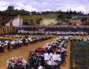  Willard Leroy Metcalf Monet's Formal Garden - Canvas Art Print