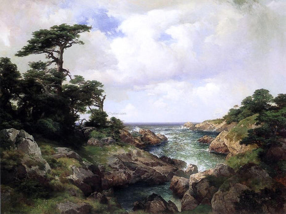 Thomas Moran Monterey Coast - Canvas Art Print