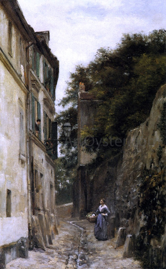  Stanislas Lepine Montmartre, the Rue Saint-Vincent - Canvas Art Print