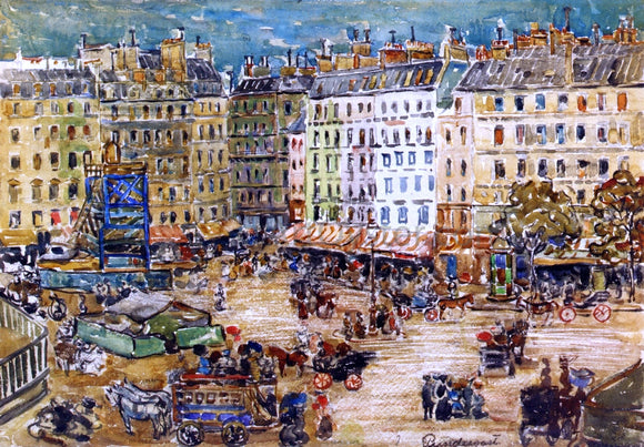  Maurice Prendergast Montparnasse - Canvas Art Print