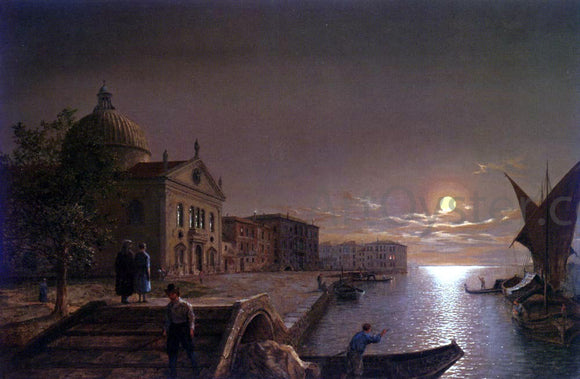  Henry Pether Moonlight In Venice - Canvas Art Print
