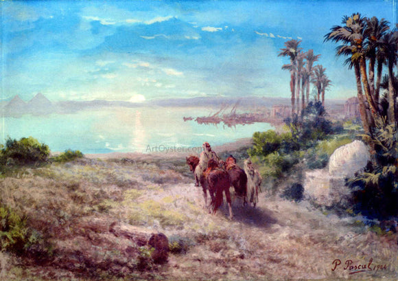  Paul Pascal Moonlight on the Nile - Canvas Art Print