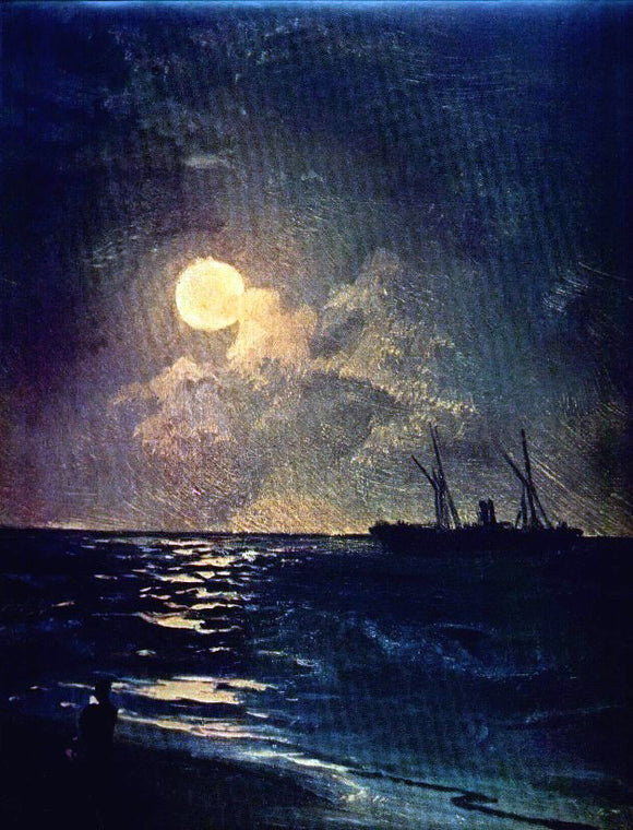  Ivan Constantinovich Aivazovsky Moonlit Night - Canvas Art Print