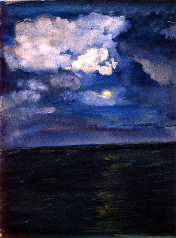  John La Farge Moonlit Seascape - Canvas Art Print