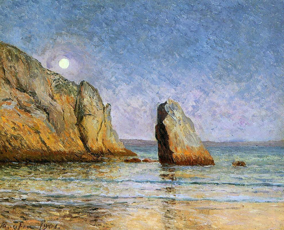  Maxime Maufra A Moonrise, Bay of Douarnenez - Canvas Art Print