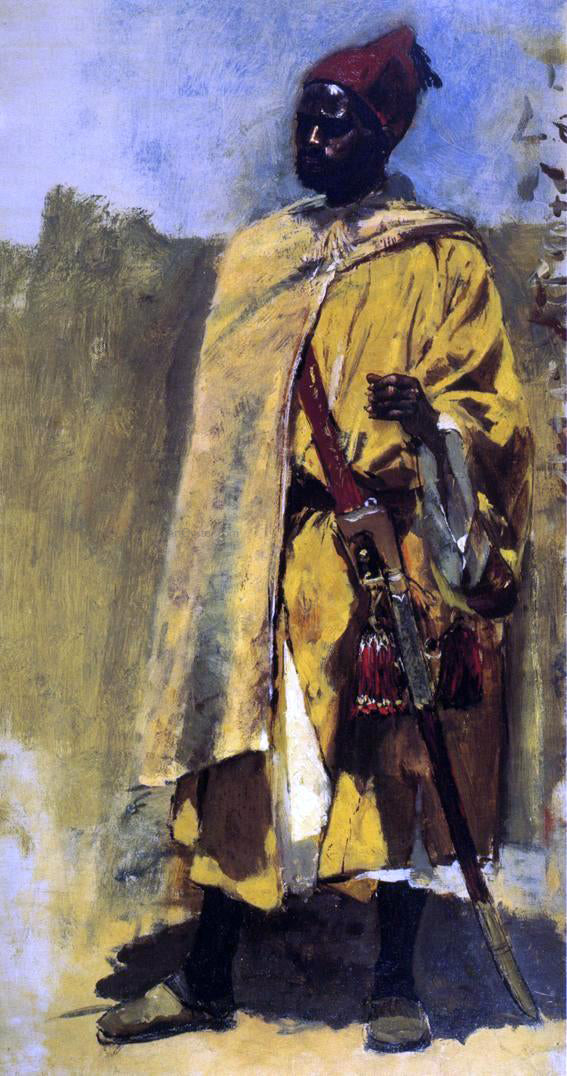  Edwin Lord Weeks Moorish Guard - Canvas Art Print