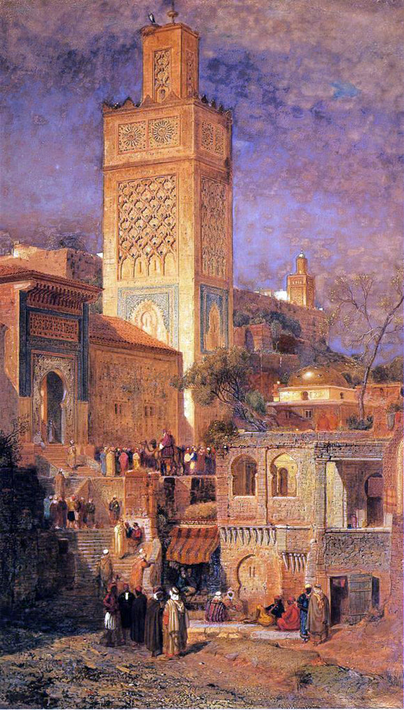  Jr. Samuel Colman Moorish Mosque of Sidi Halou Tlemcin [Tlemcen], Algeria - Canvas Art Print
