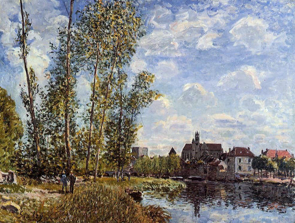  Alfred Sisley Moret, View from the Loing, May Afternoon - Canvas Art Print