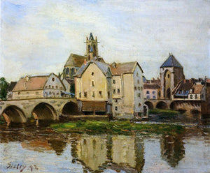  Alfred Sisley Moret-sur-Loing, Morning - Canvas Art Print