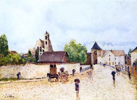  Alfred Sisley Moret-sur-Loing, Rain - Canvas Art Print