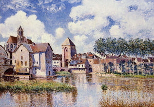  Alfred Sisley Moret-Sur-Loing: the Porte de Bourgogne - Canvas Art Print