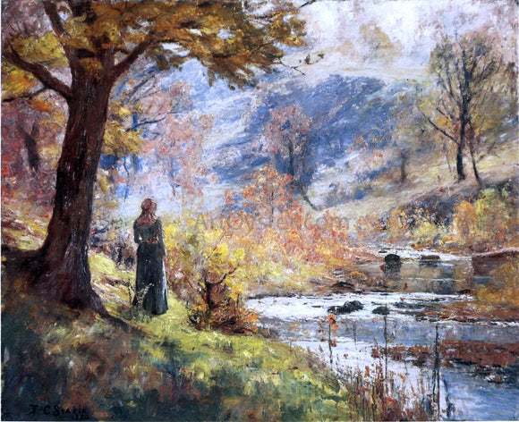  Theodore Clement Steele Morning by the Stream - Canvas Art Print