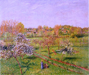  Camille Pissarro Morning, Flowering Apple Trees, Eragny - Canvas Art Print