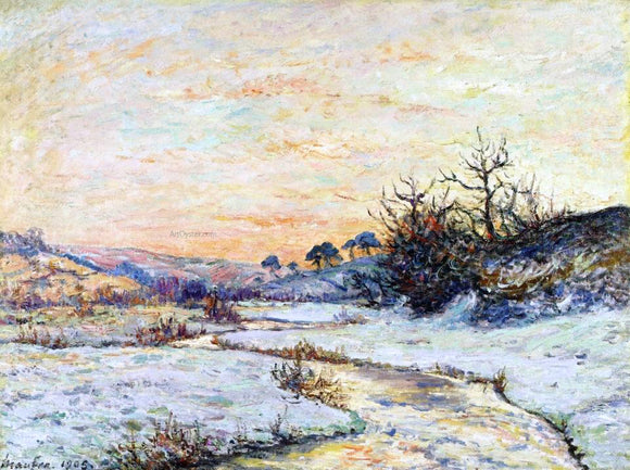 Maxime Maufra Morning in Winter, Vallee du Ris, Douardenez - Canvas Art Print