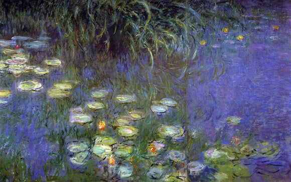  Claude Oscar Monet Morning (left detail) - Canvas Art Print