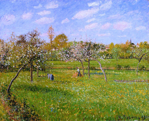 Camille Pissarro Morning, Spring, Grey Weather, Eragny - Canvas Art Print