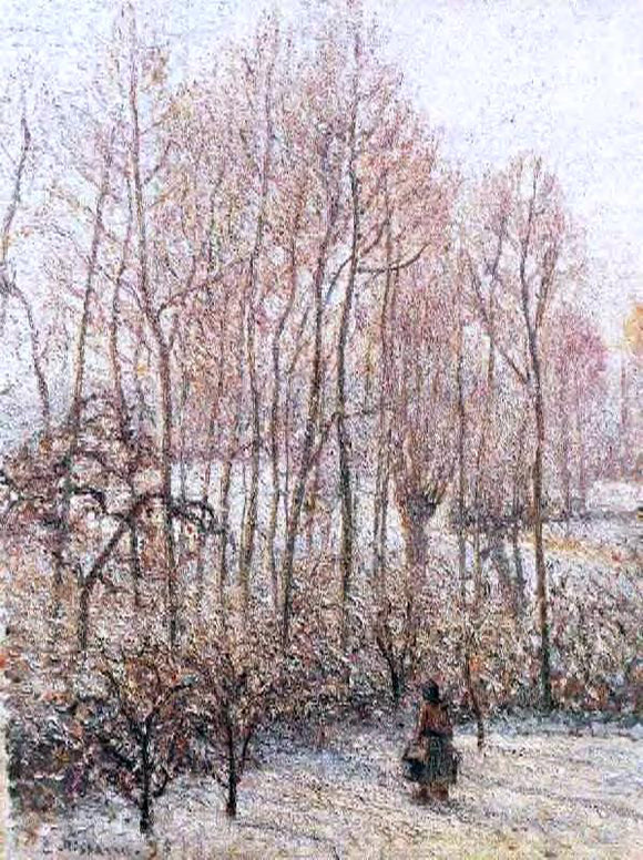  Camille Pissarro Morning, Sunshine Effect, Winter - Canvas Art Print