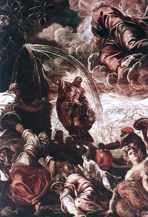 Jacopo Robusti Tintoretto Moses Drawing Water from the Rock [detail: 1] - Canvas Art Print