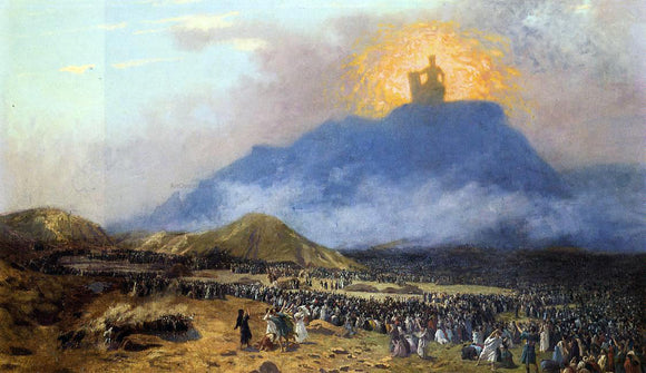  Jean-Leon Gerome Moses on Mount Sinai - Canvas Art Print