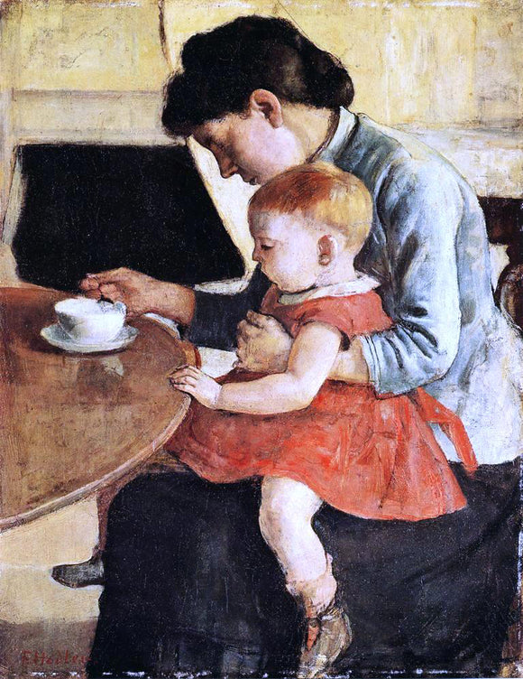  Ferdinand Hodler Mother and Child - Canvas Art Print