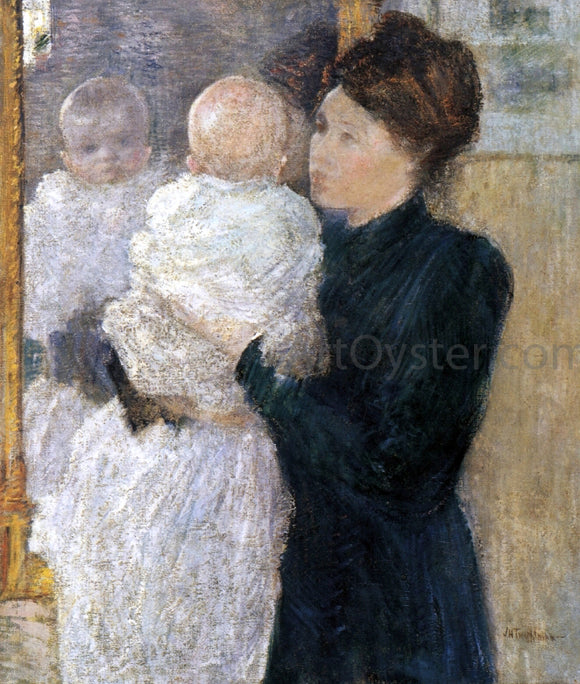  John Twachtman Mother and Child - Canvas Art Print