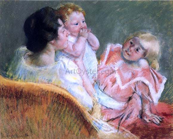  Mary Cassatt Mother and Children - Canvas Art Print