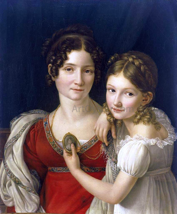  Henri-Francois Riesener Mother and Her Daughter - Canvas Art Print