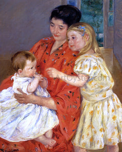  Mary Cassatt Mother and Sara Admiring the Baby - Canvas Art Print