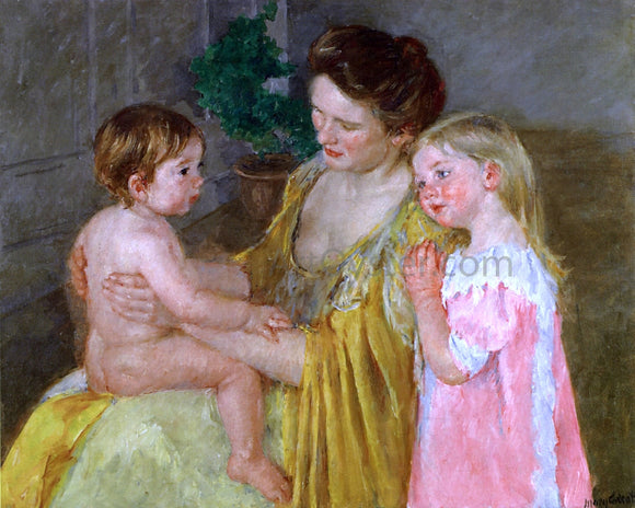  Mary Cassatt Mother and Two Children - Canvas Art Print