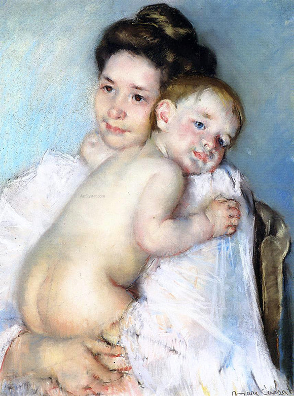  Mary Cassatt Mother Berthe Holding Her Baby - Canvas Art Print