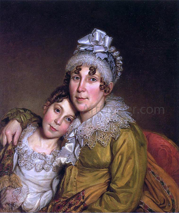  Charles Willson Peale Mother Caressing Her Convalescant Daughter - Canvas Art Print