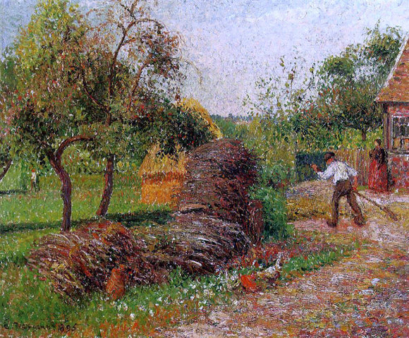  Camille Pissarro Mother Lucien's Yard - Canvas Art Print
