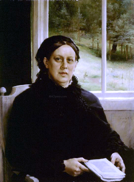  Albert Edelfelt Mother of the Artist - Canvas Art Print