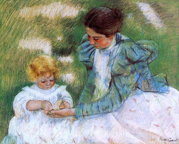  Mary Cassatt Mother Playing with Her Child - Canvas Art Print
