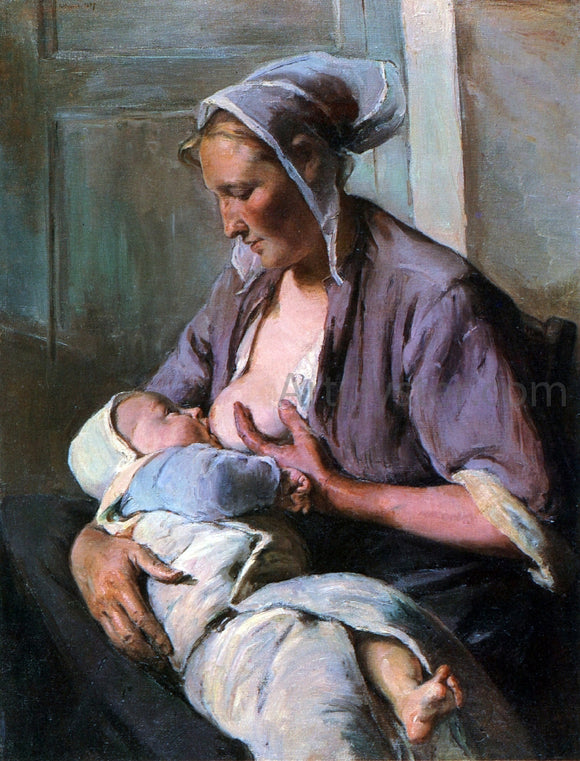  Elizabeth Nourse Motherhood - Canvas Art Print