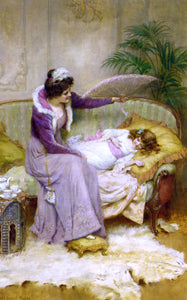  George Sheridan Knowles Mother's Comfort - Canvas Art Print