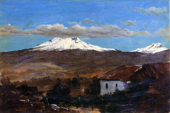  Frederic Edwin Church Mount Chimborazo, Ecuador, Shown from Riiobamba - Canvas Art Print